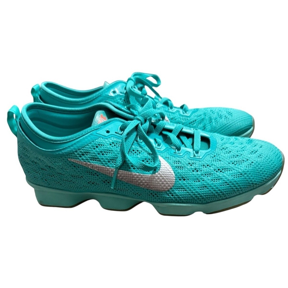 Nike Zoom Fit Agility Running Knit Trainer Hyper Jade/Cool Grey Women's Size‎ 10